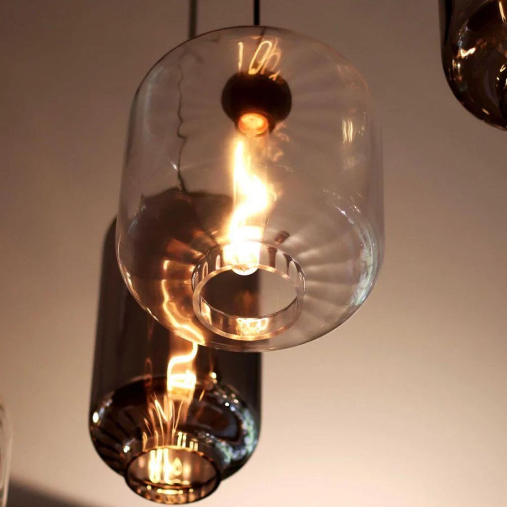 s.luce Velo Cluster Glas - Hängeleuchte 7 - flammig 7x18cm - 200425 - s.luce® - homecoming lights.