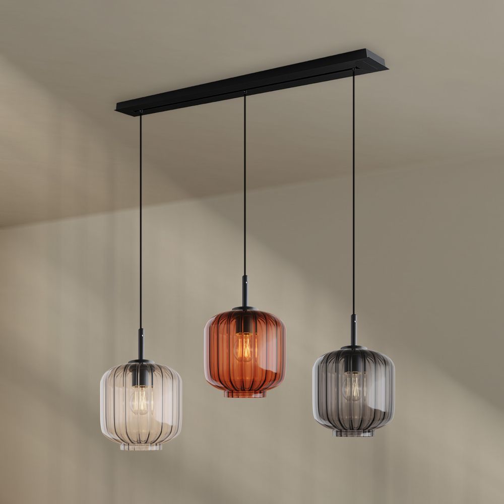 s.luce Velo Esstischlampe 3-flammig Baldachin 120cm Ø 20cm