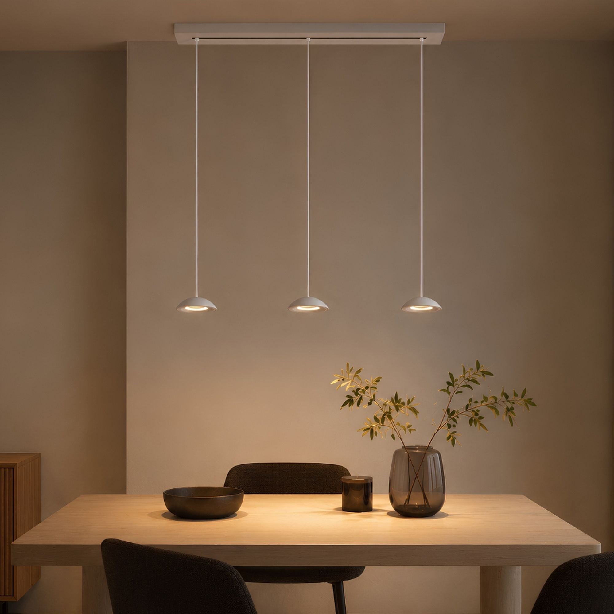 s.luce Santa Air LED Esszimmer-Pendelleuchte 3-flammig 120cm - 194566 - s.luce® - homecoming lights.