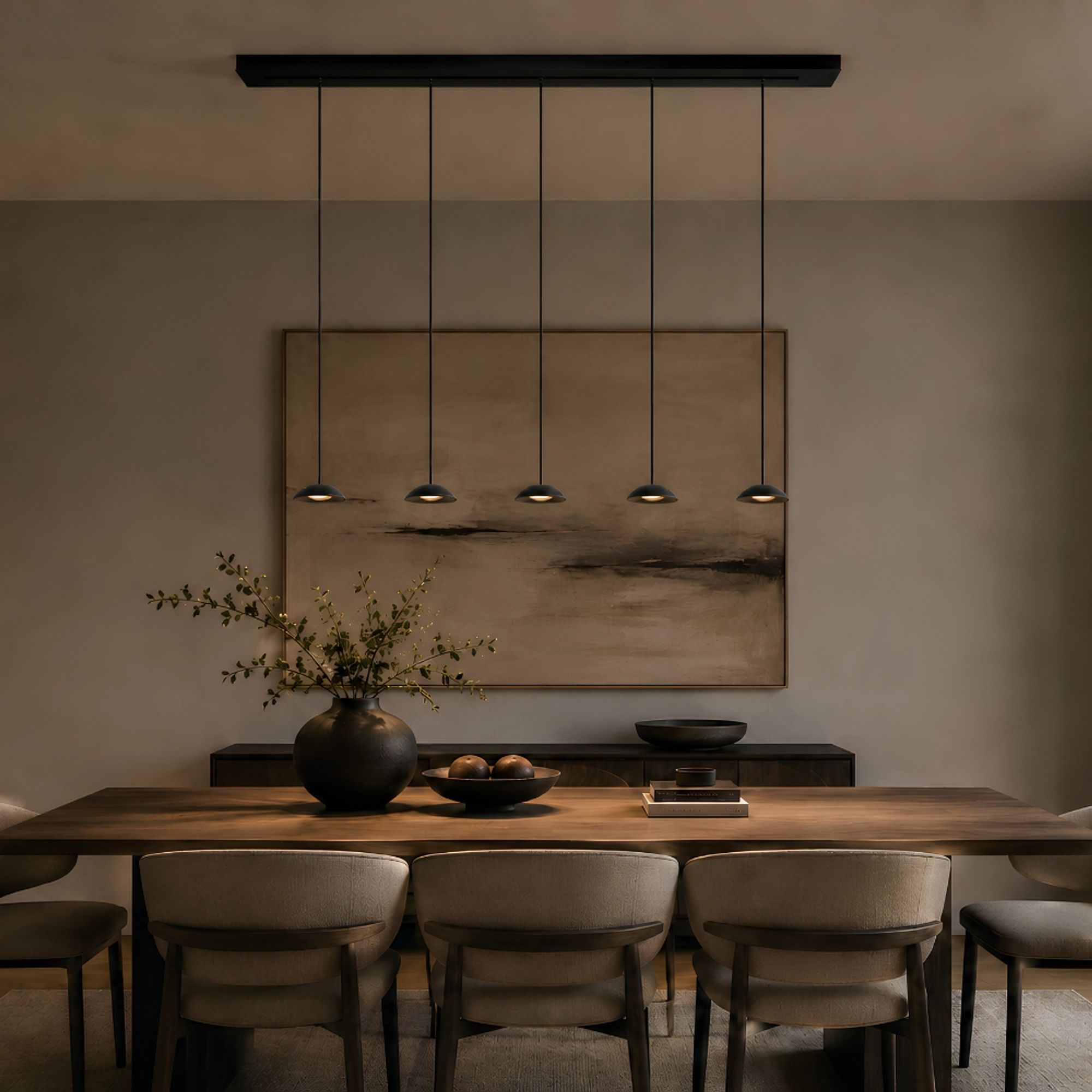 s.luce Santa Air LED Esstisch-Hängeleuchte 5-flammig 160cm - 194570 - s.luce® - homecoming lights.