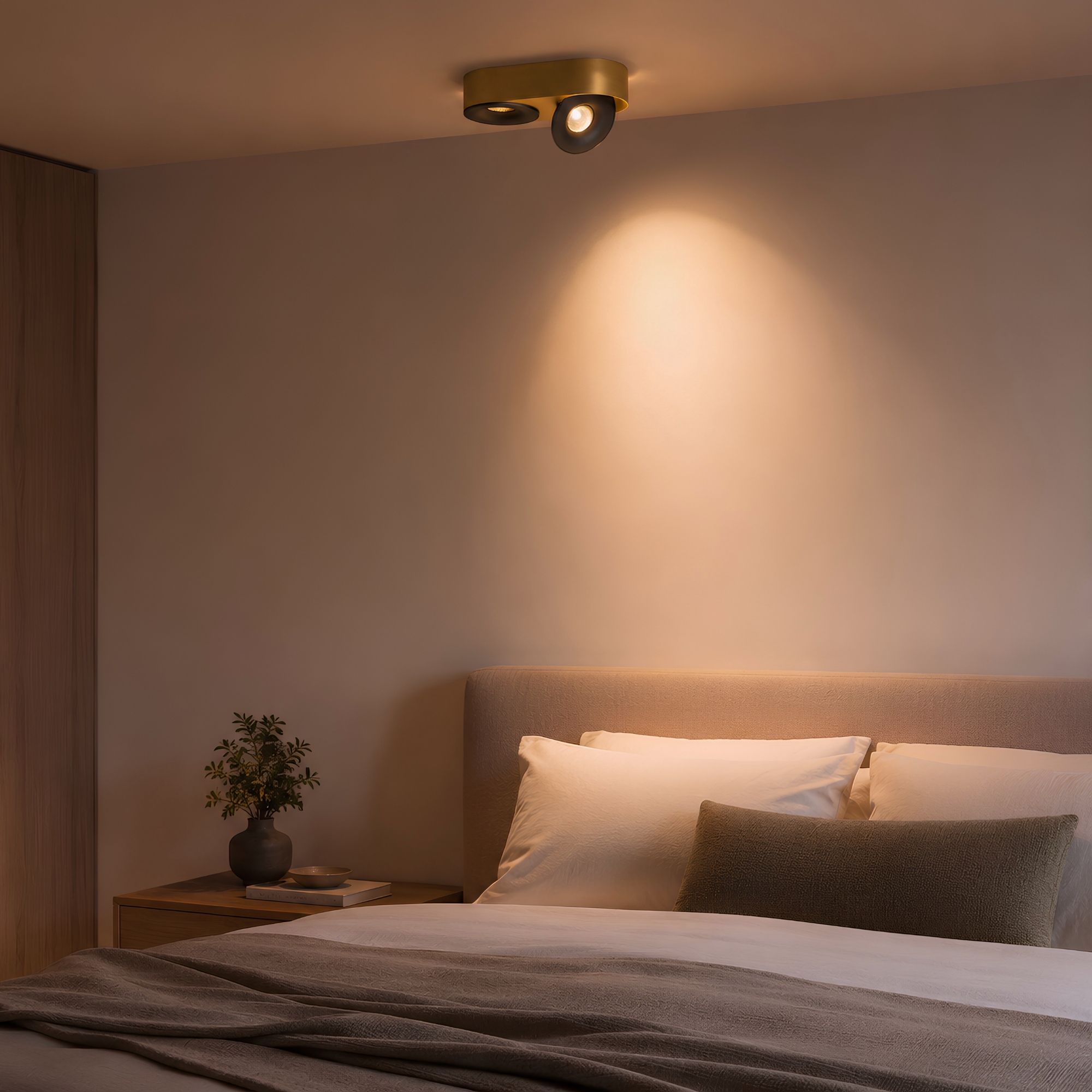 s.luce Santa Duo LED-Deckenleuchte schwenkbar 2-flammig - 197278 - s.luce® - homecoming lights.