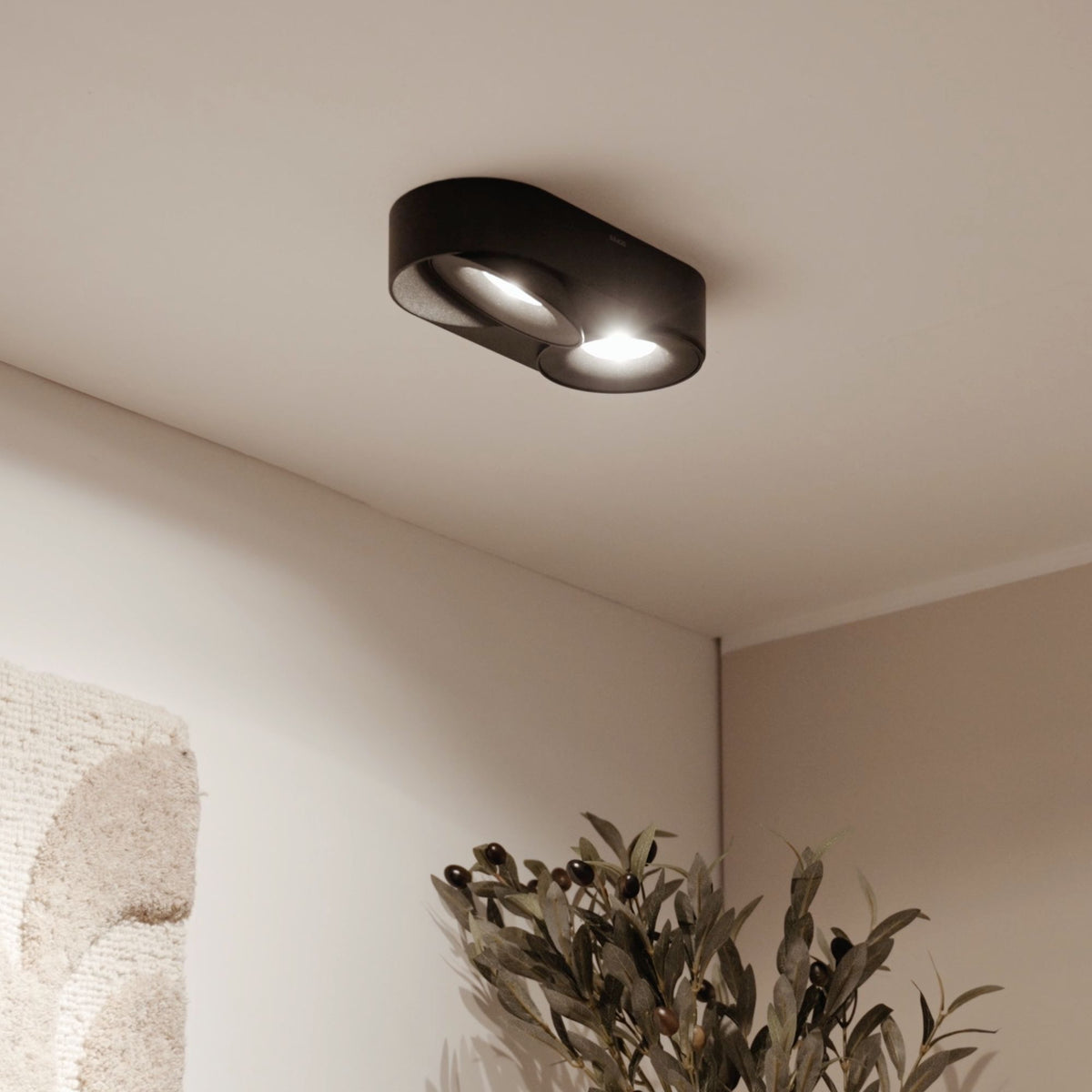 s.luce Santa Duo LED-Deckenleuchte schwenkbar 2-flammig - 197271 - s.luce® - homecoming lights.