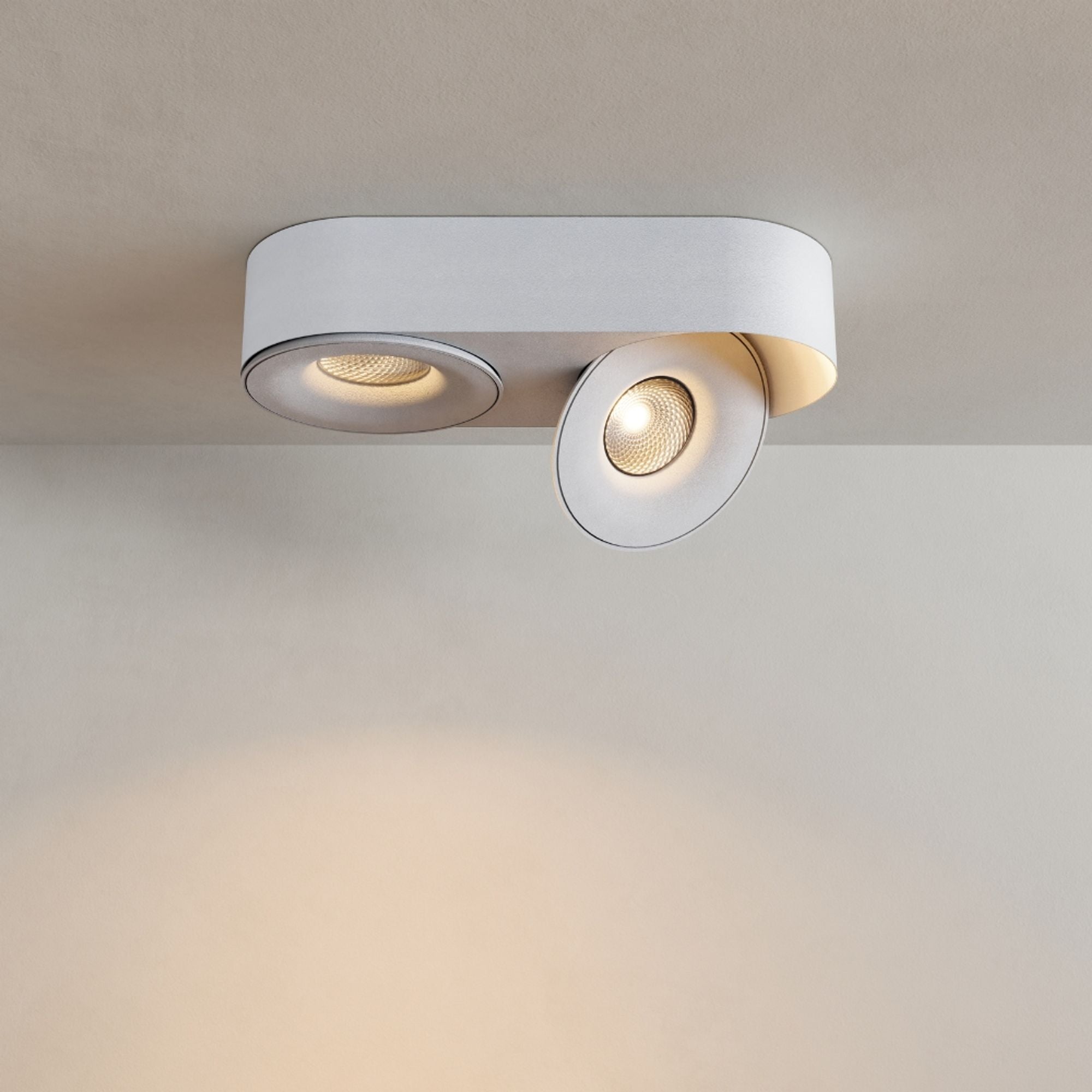 s.luce Santa Duo LED-Deckenleuchte schwenkbar 2-flammig