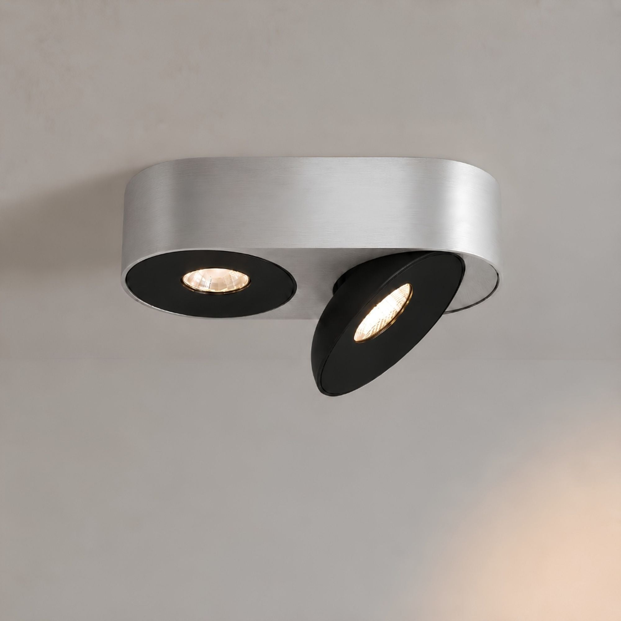 s.luce Santa Duo LED-Aufbaustrahler schwenkbar & dimmbar - 197276 - s.luce® - homecoming lights.