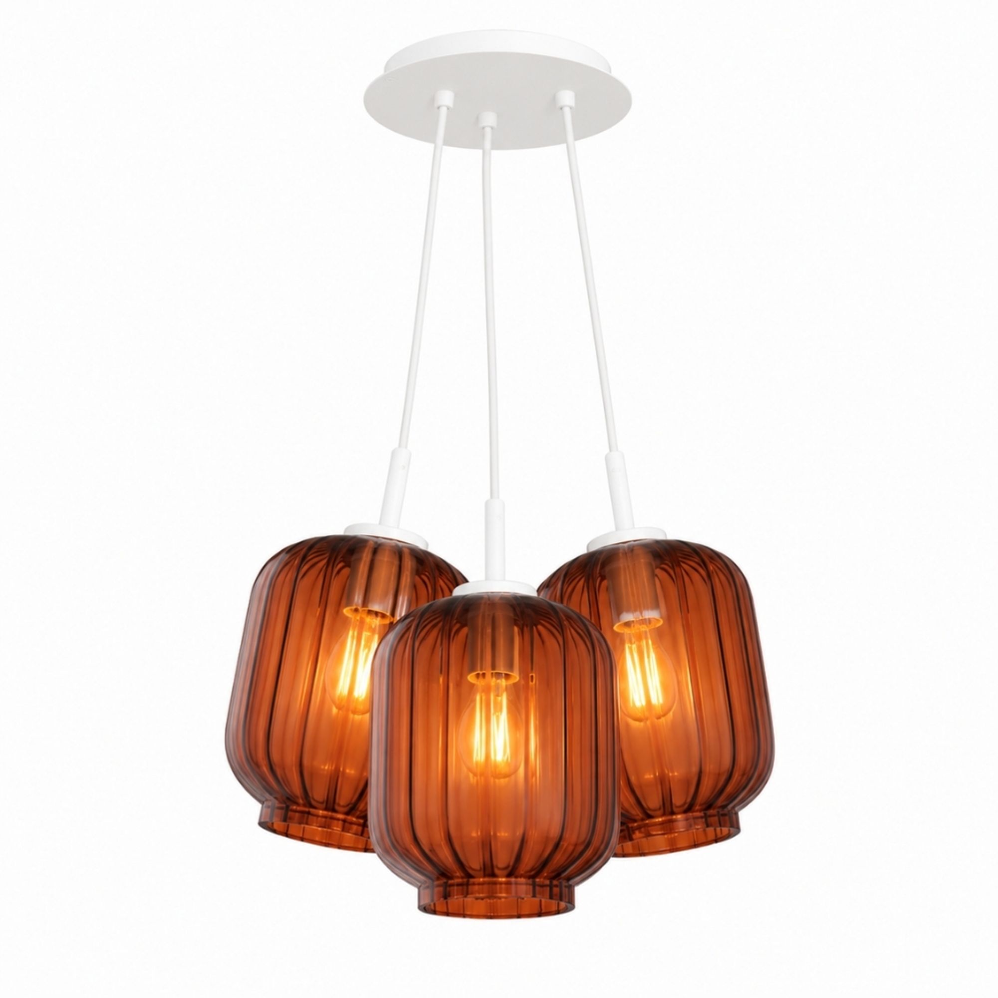 s.luce Velo Cluster Glas-Pendelleuchte 3-flammig 3x20cm - 200410 - s.luce® - homecoming lights.