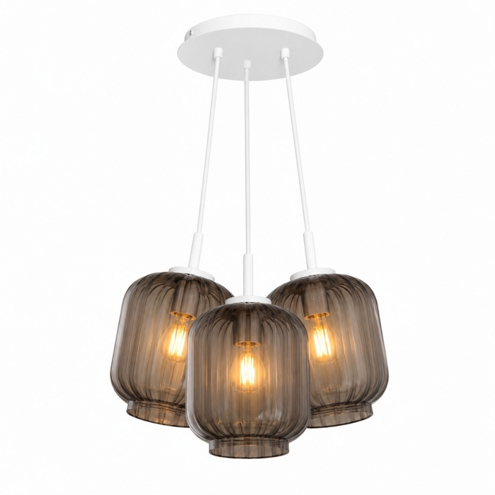 s.luce Velo Cluster Glas-Pendelleuchte 3-flammig 3x20cm - 200412 - s.luce® - homecoming lights.