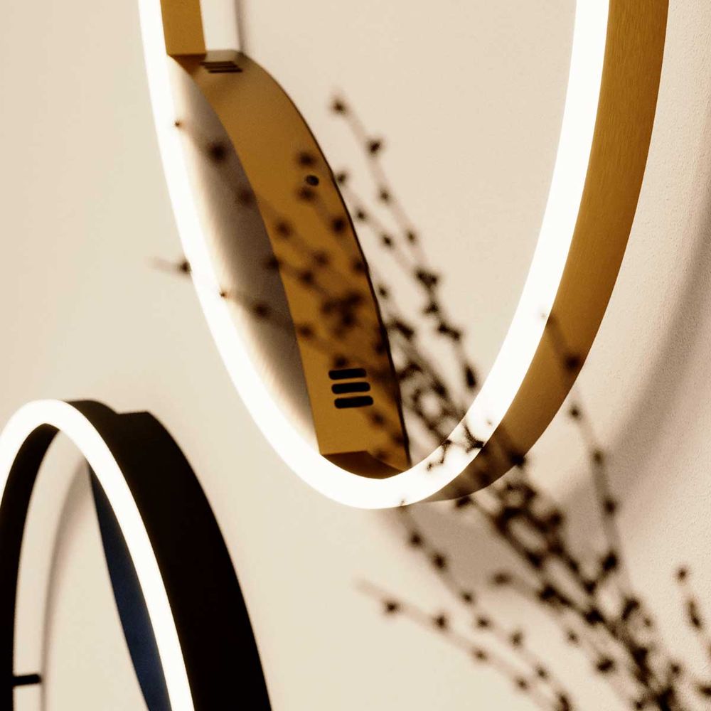 s.luce LED ring wall lamp & ceiling light dimmable modern round