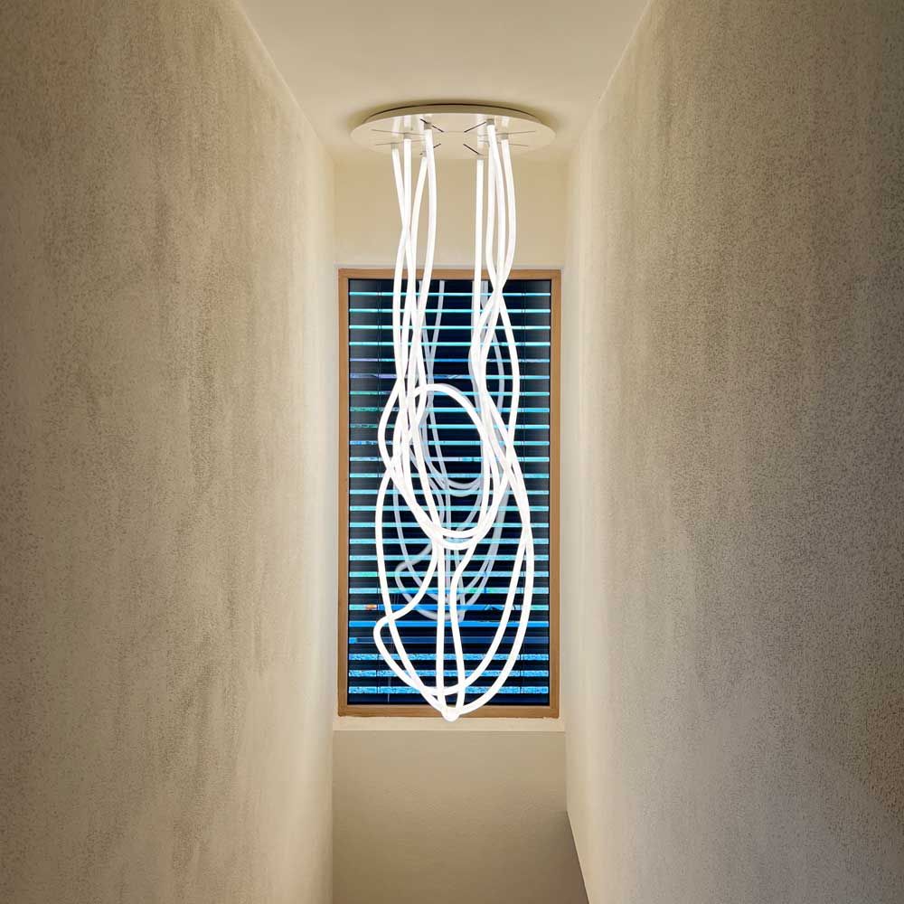 s.luce Arion organic LED gallery light XXL tube warm white