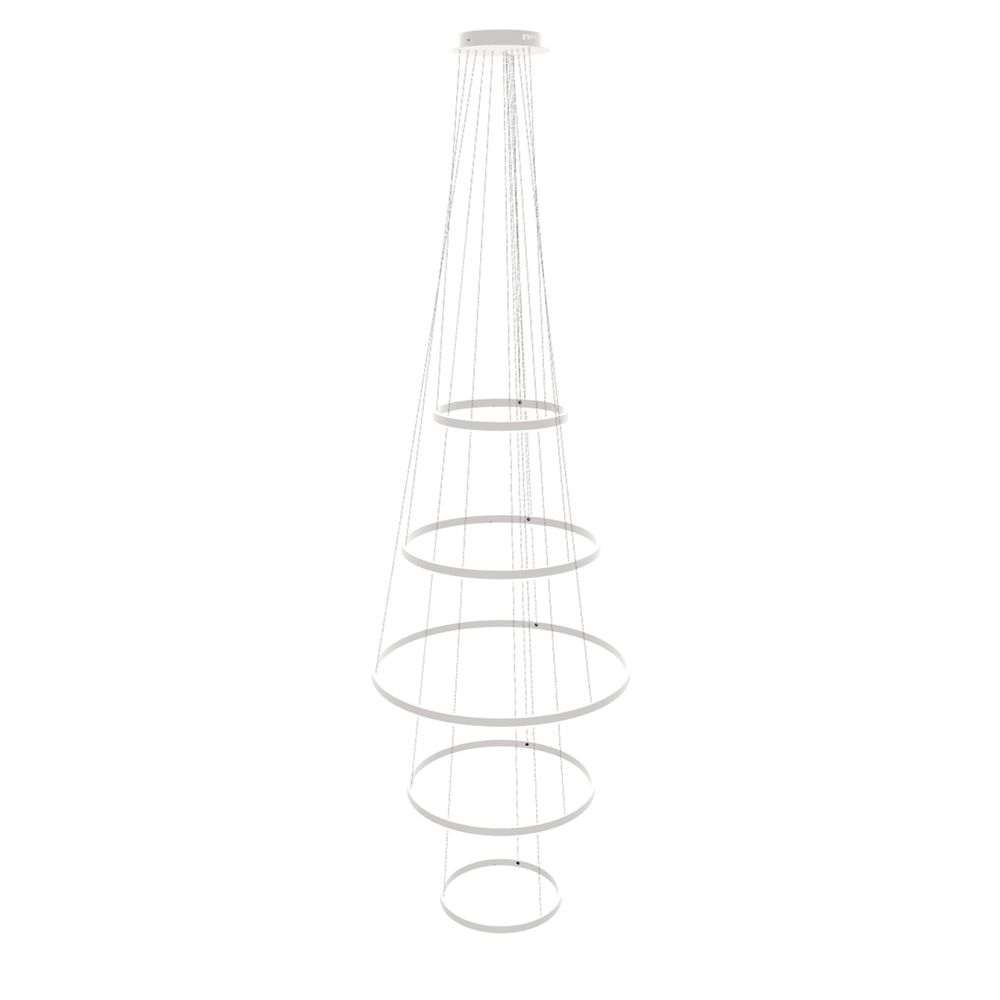 s.luce LED ring pendant light 5-flame centric
