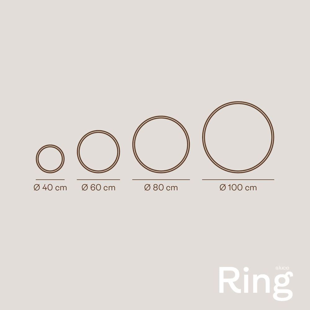 s.luce LED ring wall lamp & ceiling light dimmable modern round