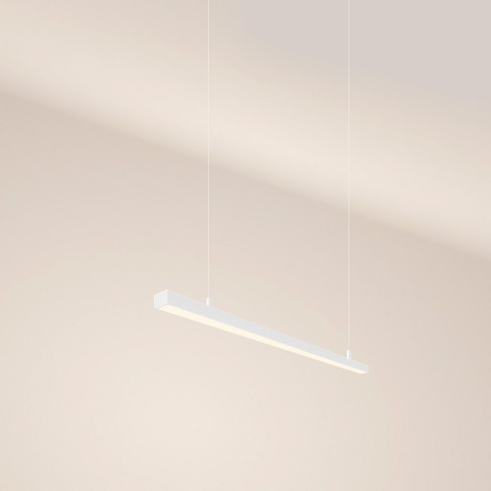 s.luce LED linear lamp Office pendant lamp XL made to measure 2700K