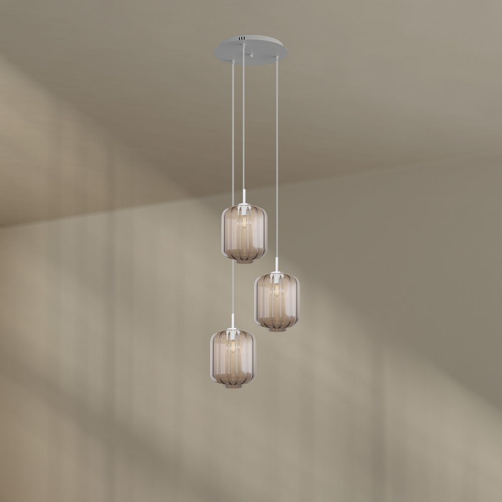 s.luce Velo 3-light gallery lamp Ø 40cm canopy Ø 25cm