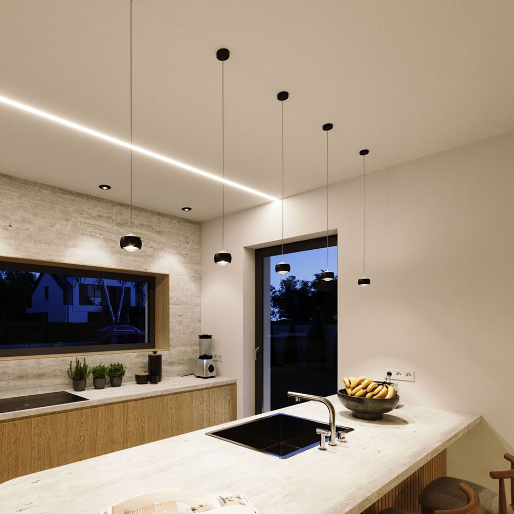 Lámpara colgante s.luce Beam LED Ø 8cm