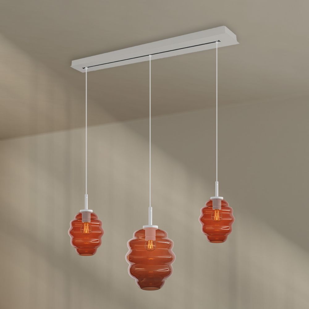 s.luce Echos lámpara de mesa 3 luces 120cm Ø 18/25cm