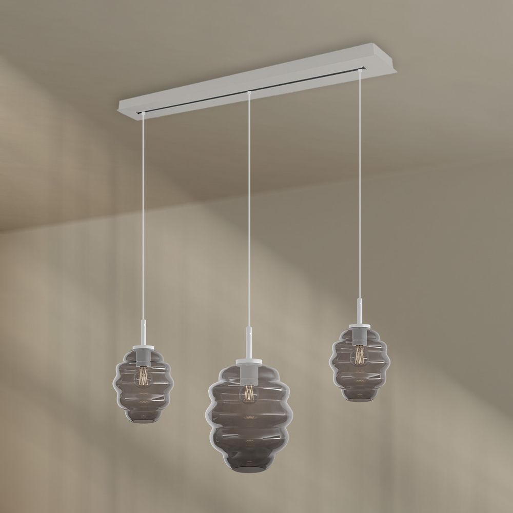 s.luce Echos lámpara de mesa 3 luces 120cm Ø 18/25cm