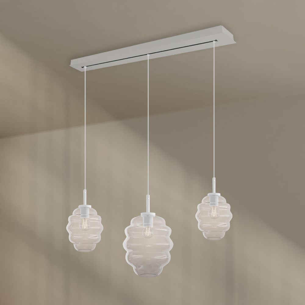 s.luce Echos lámpara de mesa 3 luces 120cm Ø 18/25cm