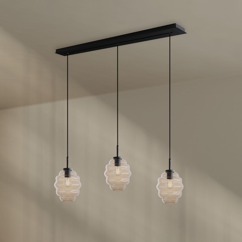 s.luce Echos lámpara de mesa colgante 3 luces 120cm Ø 18cm