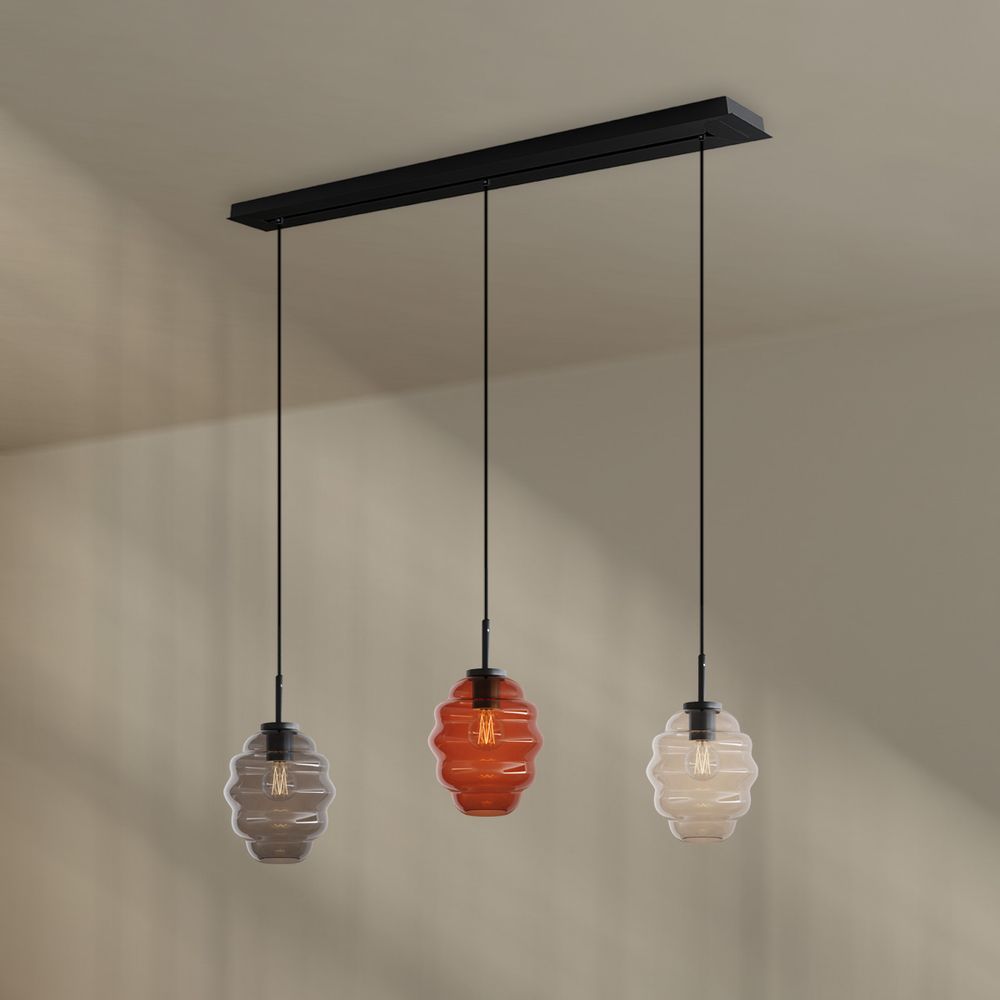 s.luce Echos lámpara de mesa colgante 3 luces 120cm Ø 18cm