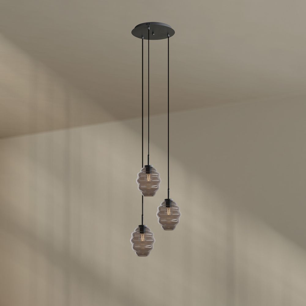 s.luce Echos gallery light 3 luces Ø 40cm dosel, Ø 18cm