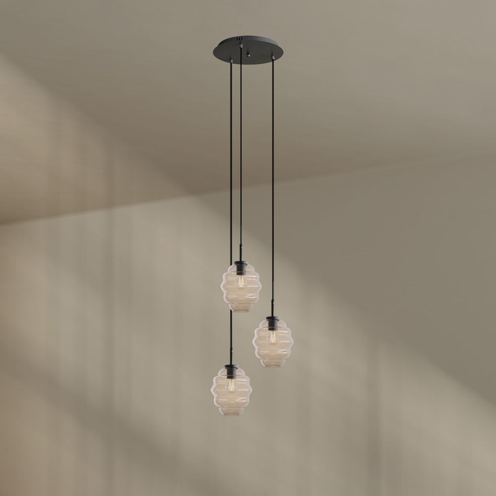 s.luce Echos gallery light 3 luces Ø 40cm dosel, Ø 18cm