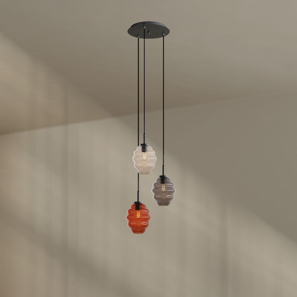 s.luce Echos gallery light 3 luces Ø 40cm dosel, Ø 18cm