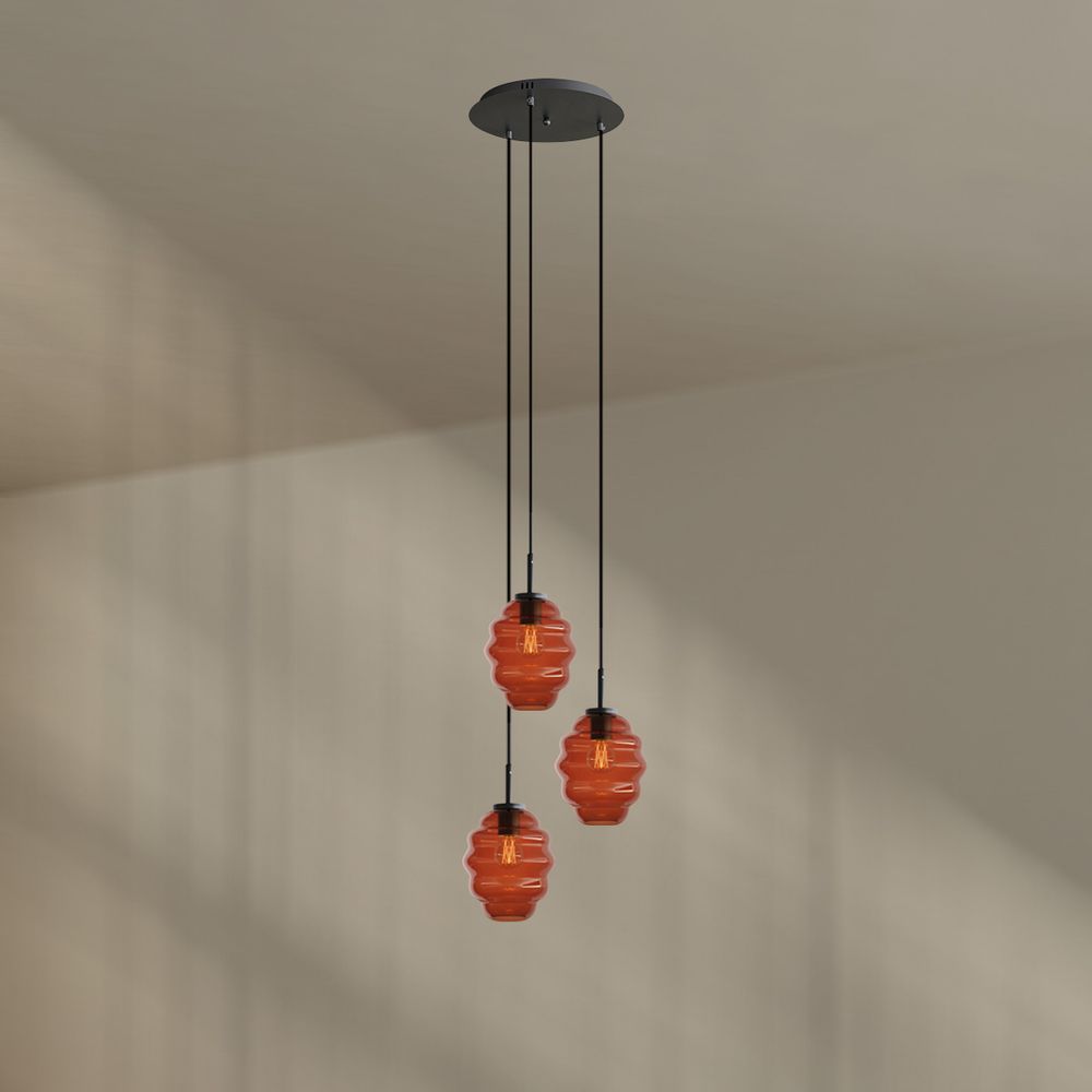 s.luce Echos gallery light 3 luces Ø 40cm dosel, Ø 18cm