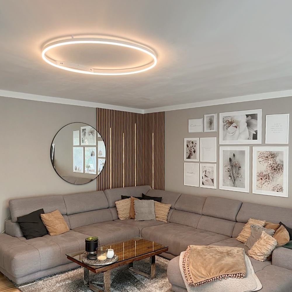 s.luce Aplique y plafón LED circular moderno regulable