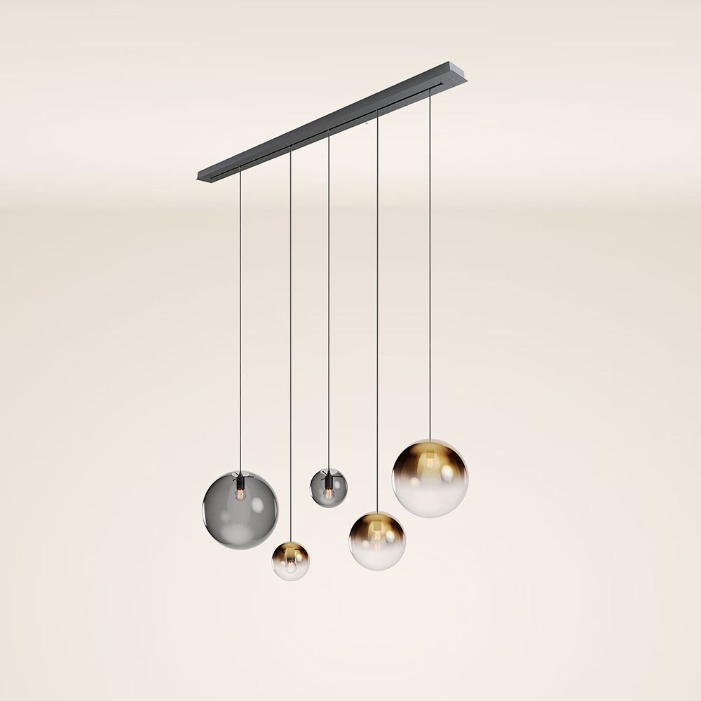 s.luce Orb mesa de comedor lámpara colgante 5 luces 160cm