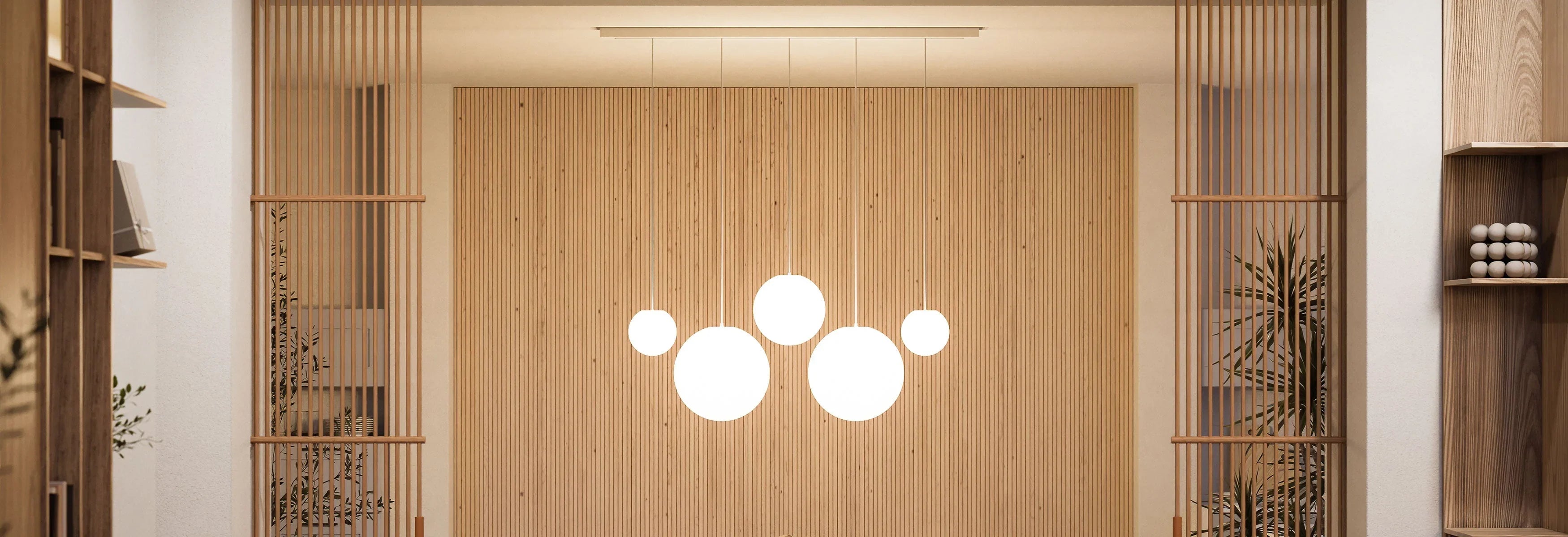 Lámparas colgantes de 5 luces