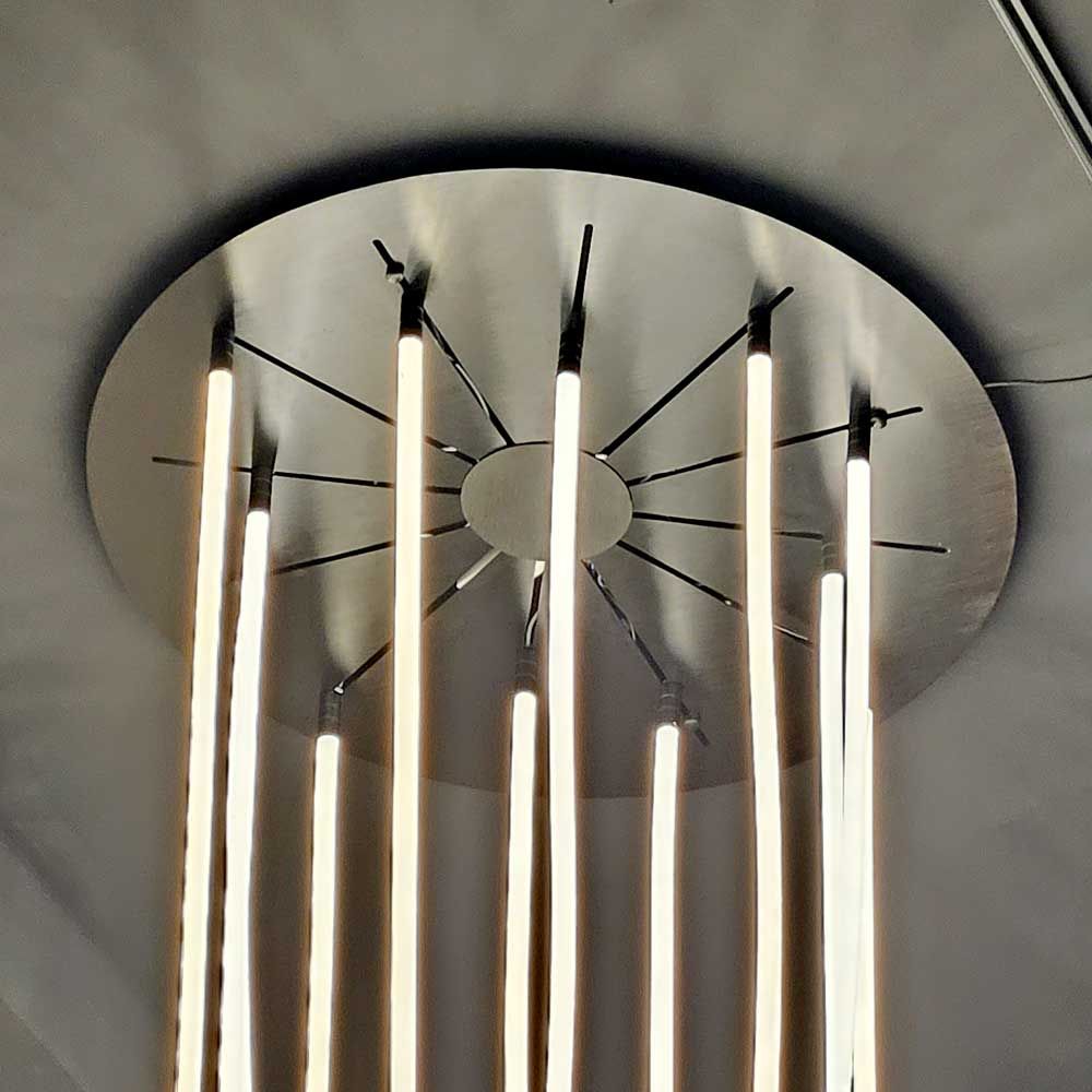 s.luce Arion organique Lampe de galerie LED XXL Tuyau blanc chaud