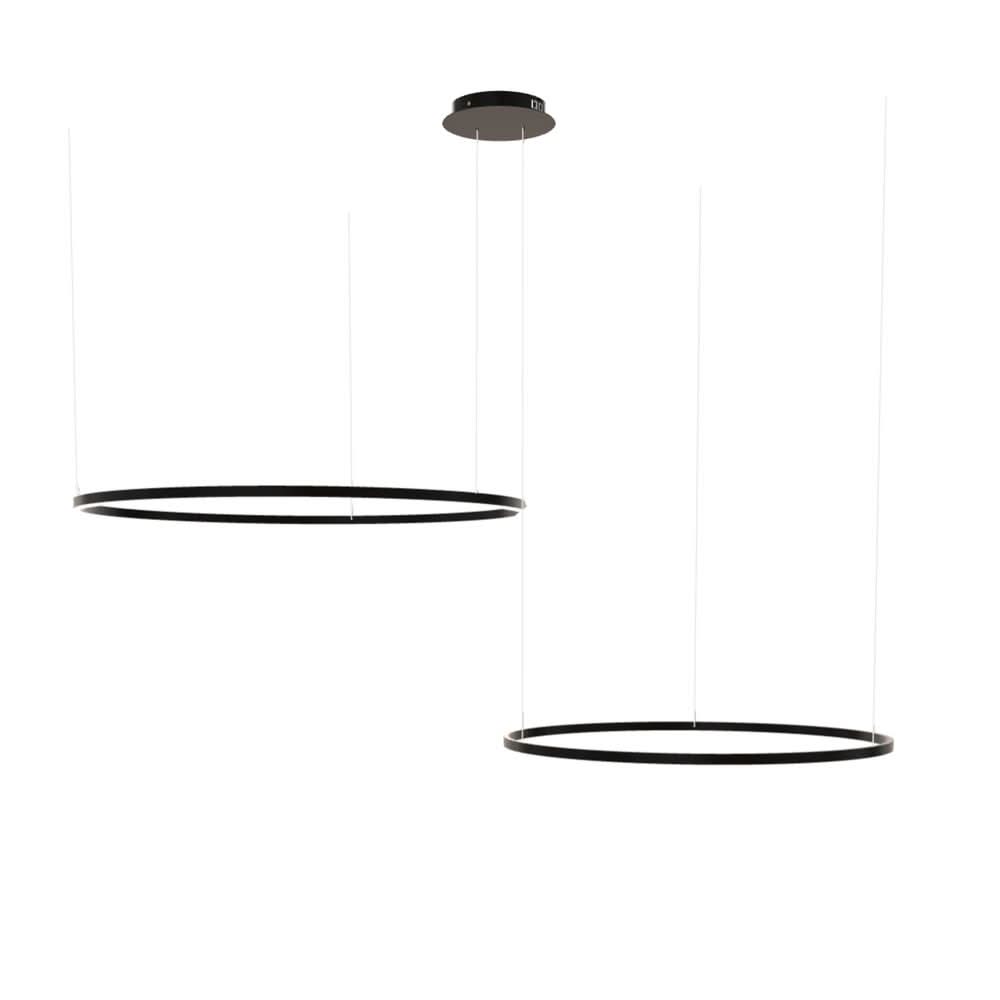 s.luce LED Ring Lampe à suspendre à 2 flammes Excentrique