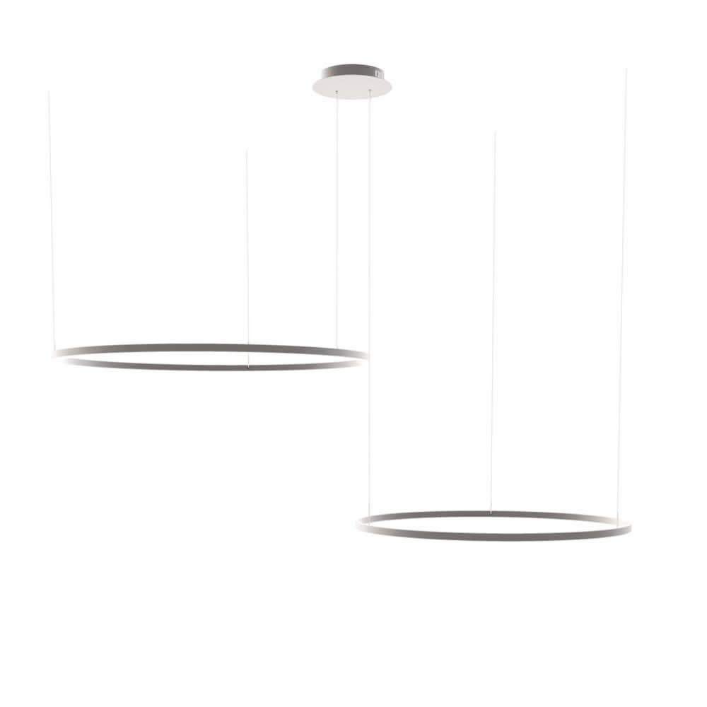 s.luce LED Ring Lampe à suspendre à 2 flammes Excentrique