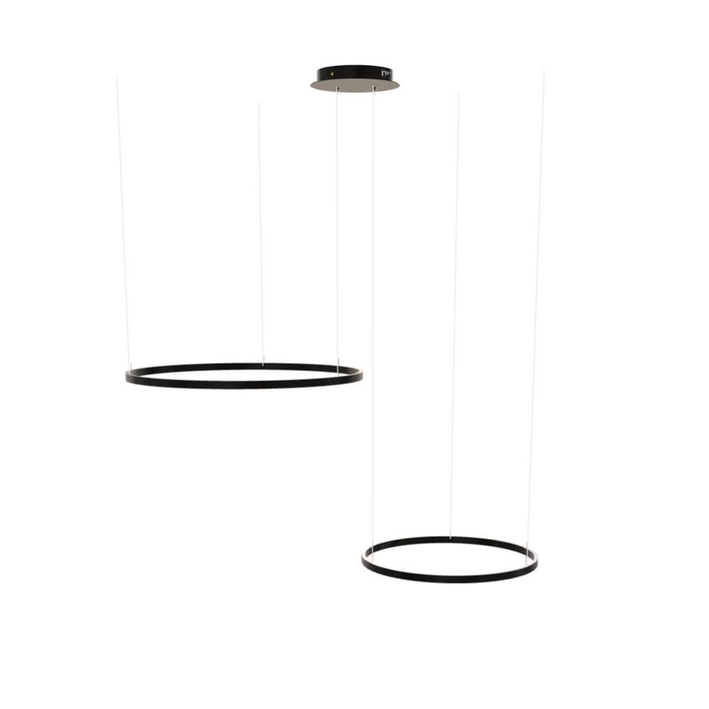s.luce LED Ring Lampe à suspendre à 2 flammes Excentrique
