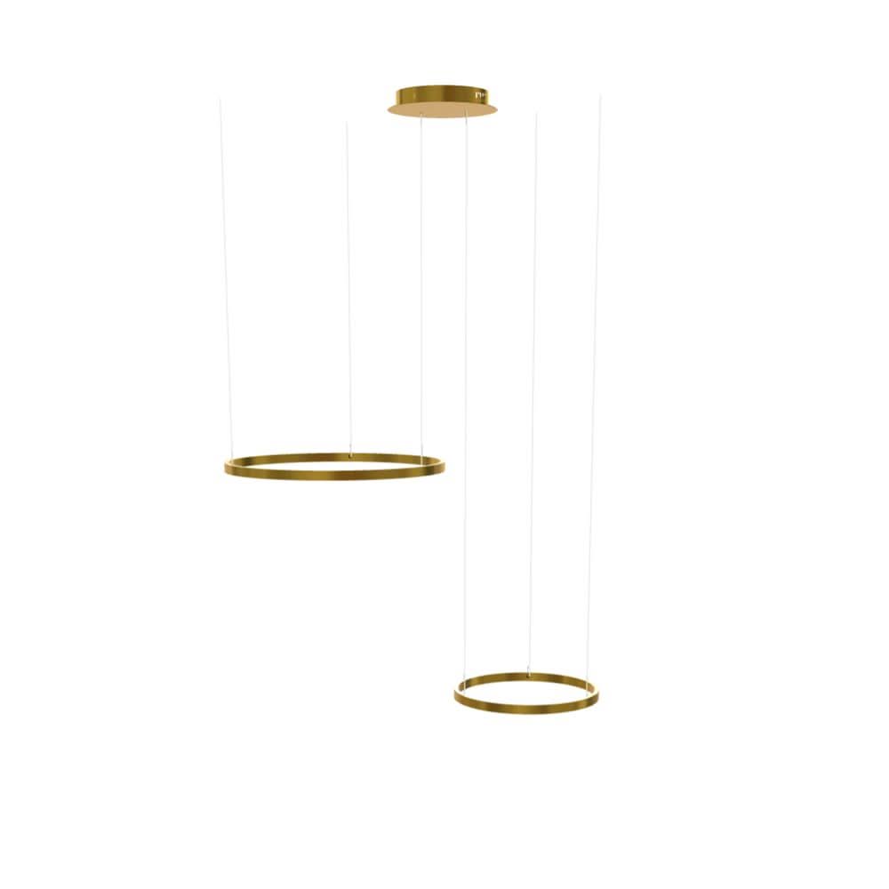 s.luce LED Ring Lampe à suspendre à 2 flammes Excentrique