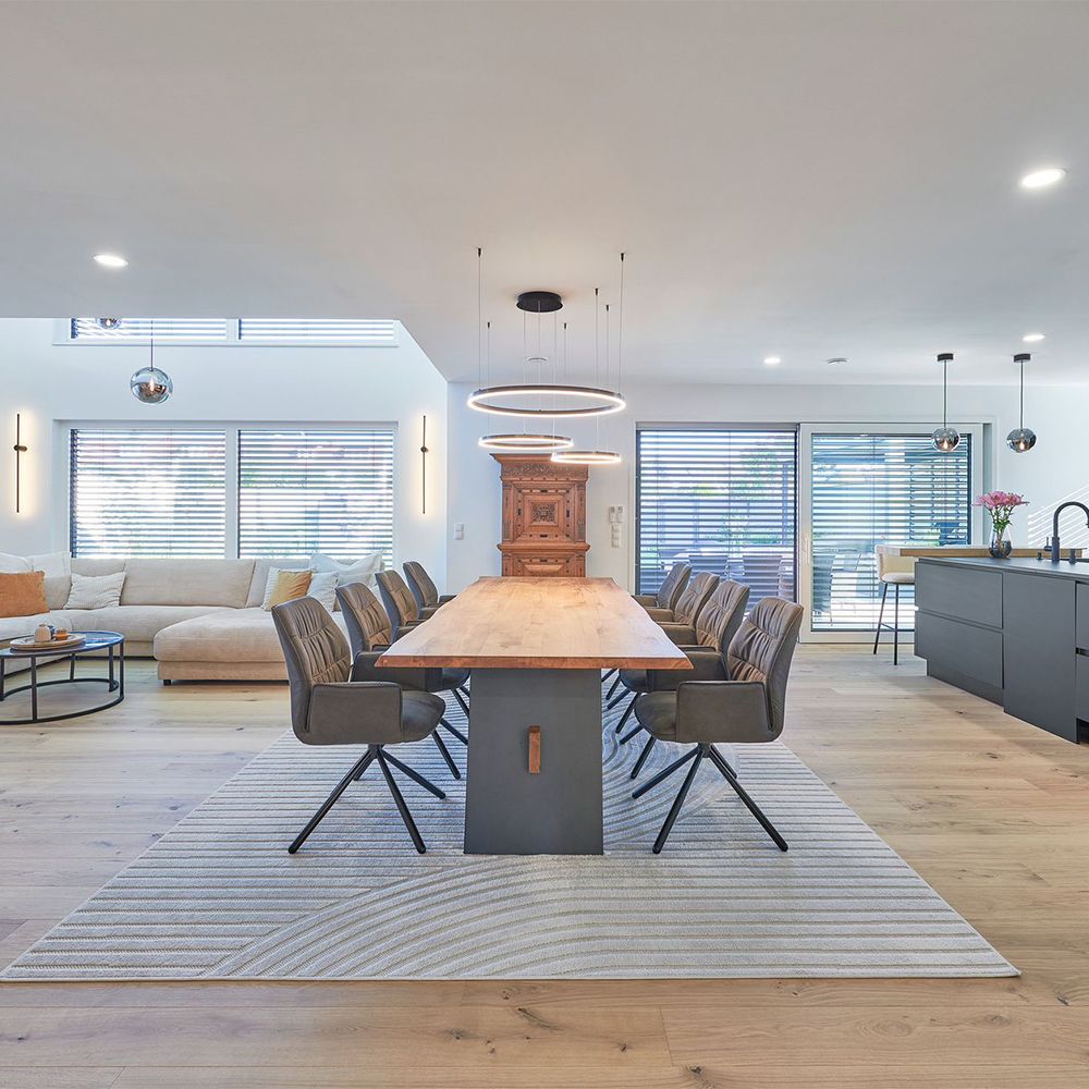 s.luce LED Ring Suspension 3-flamme Excentrique