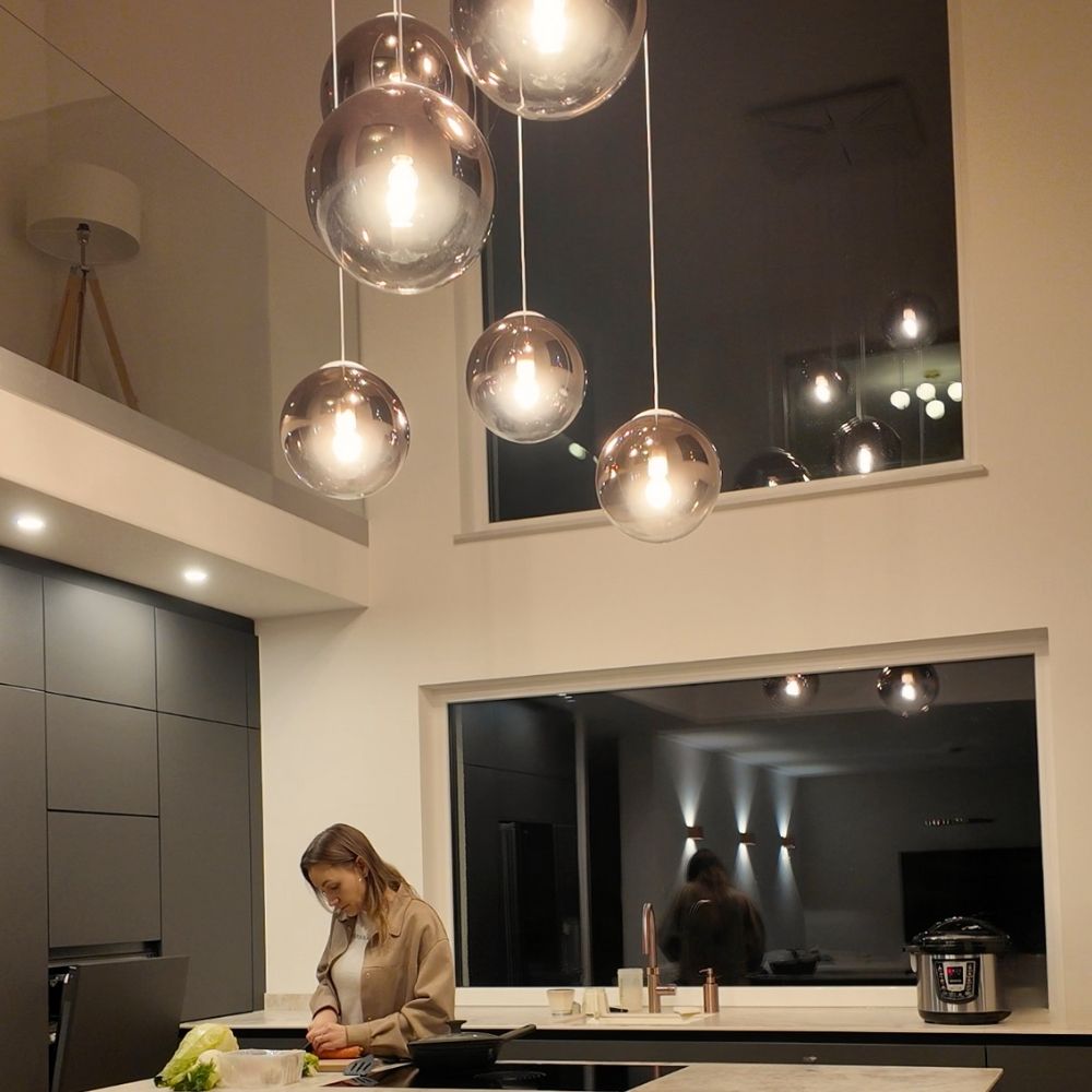 s.luce Orb Lampe de galerie 8 flammes Modulaire