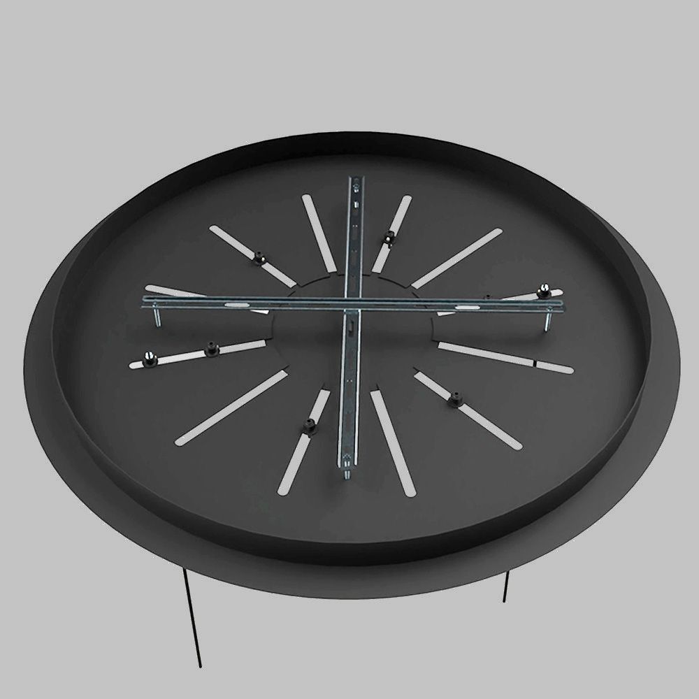 s.luce Velo lampe de galerie 8 flammes Ø 80cm baldaquin Ø 20cm