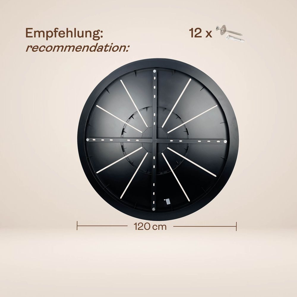 s.luce Velo lampe de galerie à 20 flammes Ø 120cm baldaquin Ø 20cm