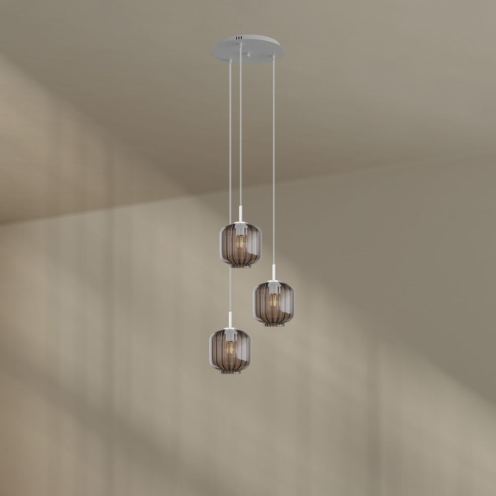 s.luce Velo lampe de galerie à 3 flammes Ø 40cm baldaquin Ø 20cm