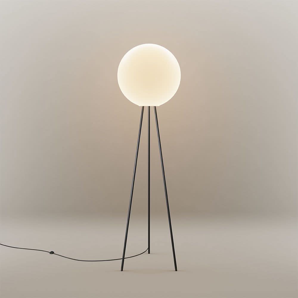s.luce lampada da terra tripode Orb Tripod 160cm con globo in vetro