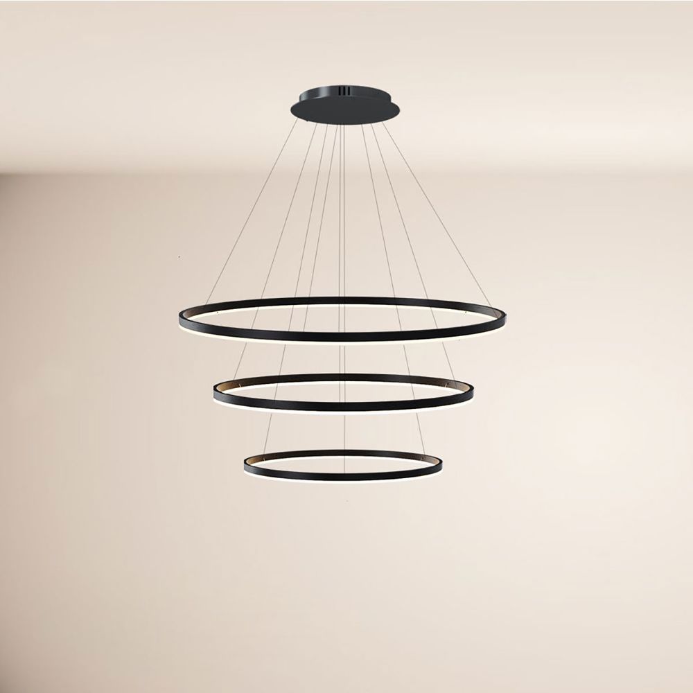 s.luce LED lampada a sospensione ad anello 3 luci centrica