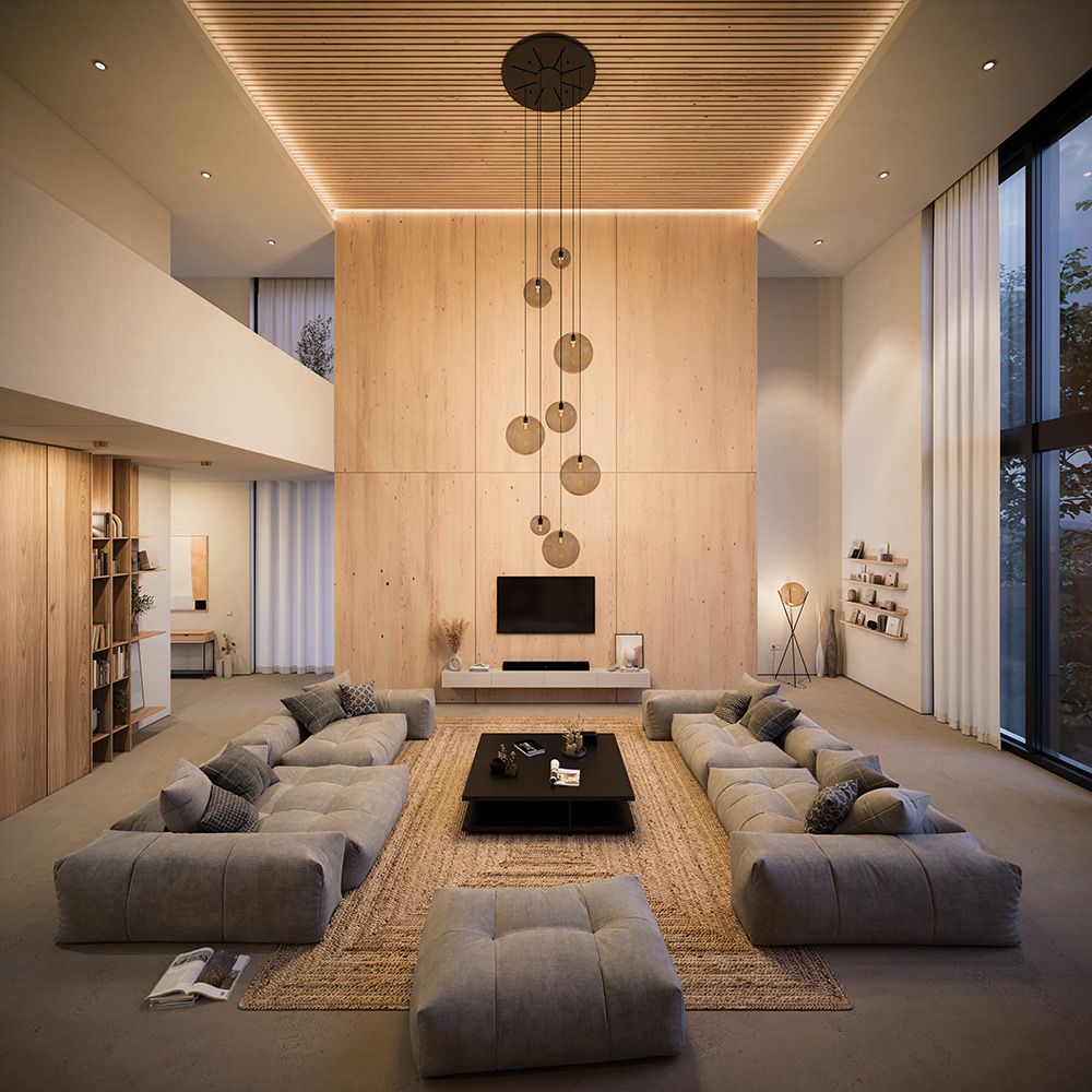 s.luce Orb XL gallery light 8 luci con baldacchino modulare