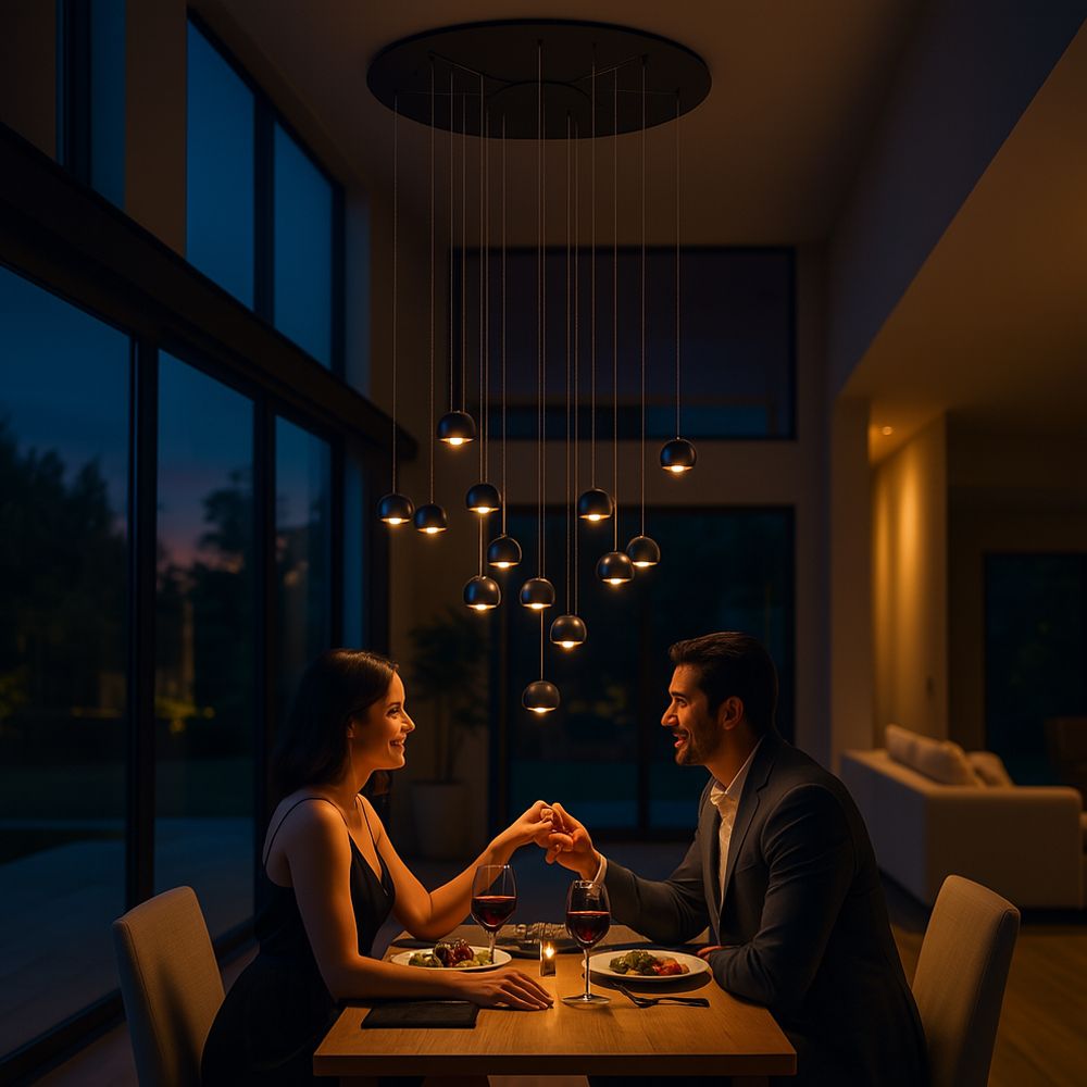 s.luce Beam XL LED gallery light Luce a sospensione con 16 o 24 luci