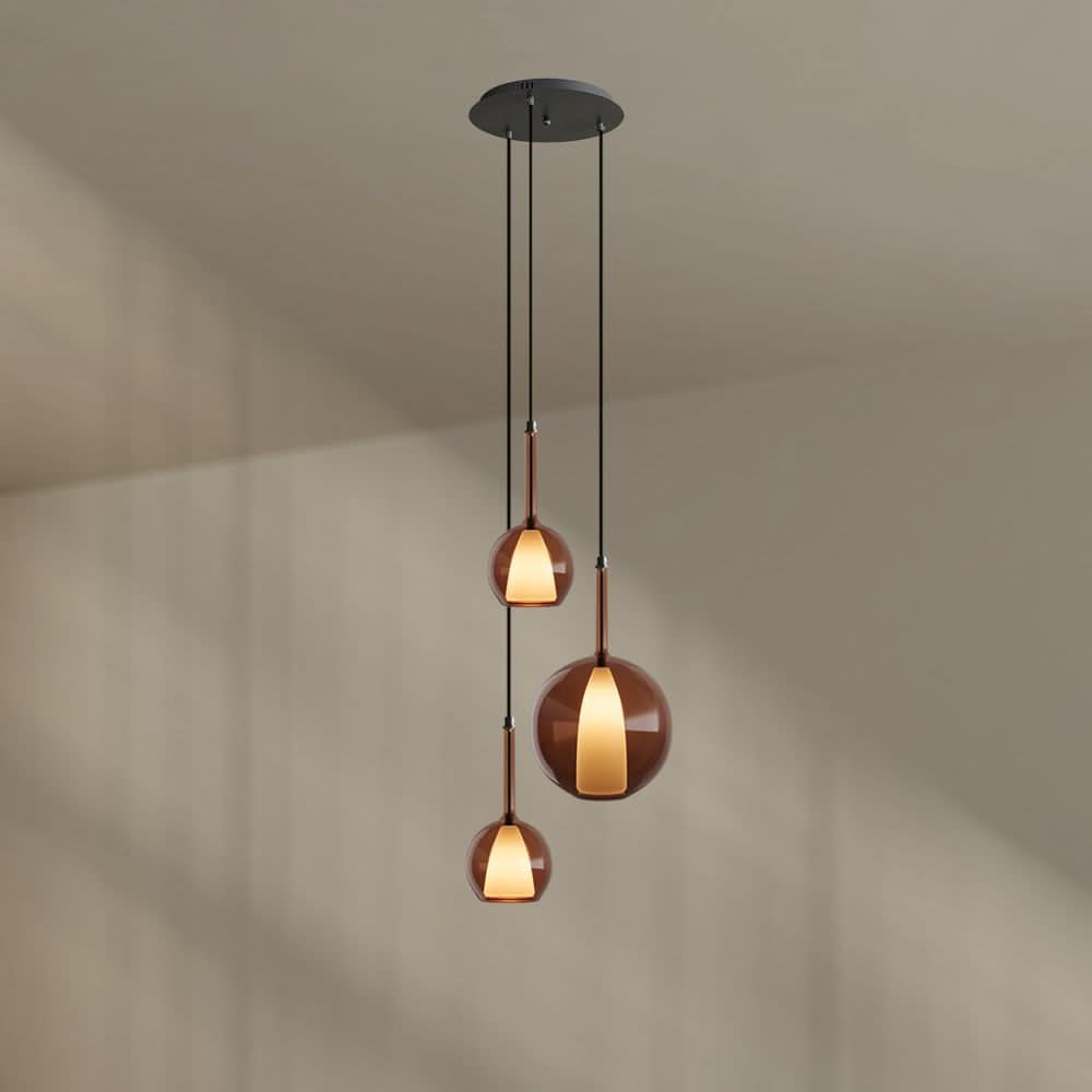 s.luce Belluna gallery light 3 luci Ø 40cm baldacchino