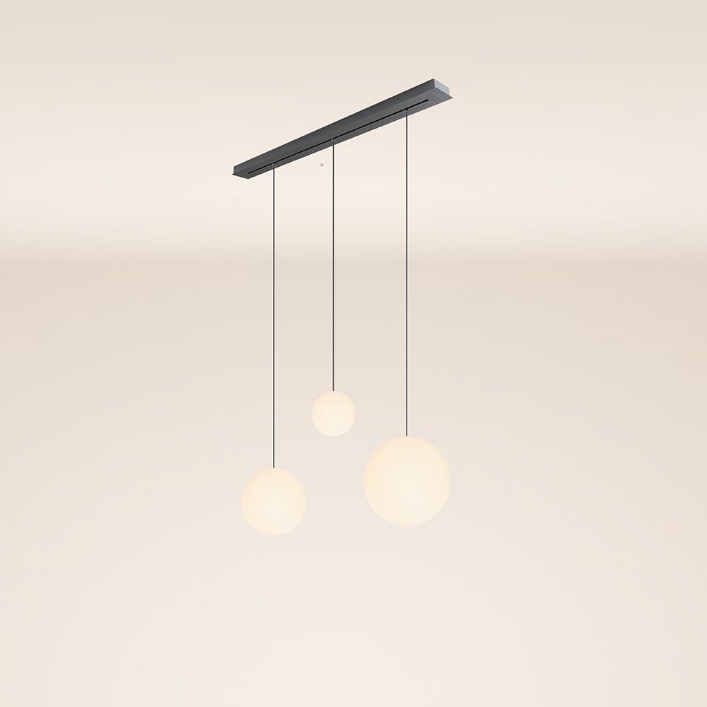 s.luce Orb tavolo da pranzo lampada a sospensione a 3 luci 120cm Ø 20/30/40