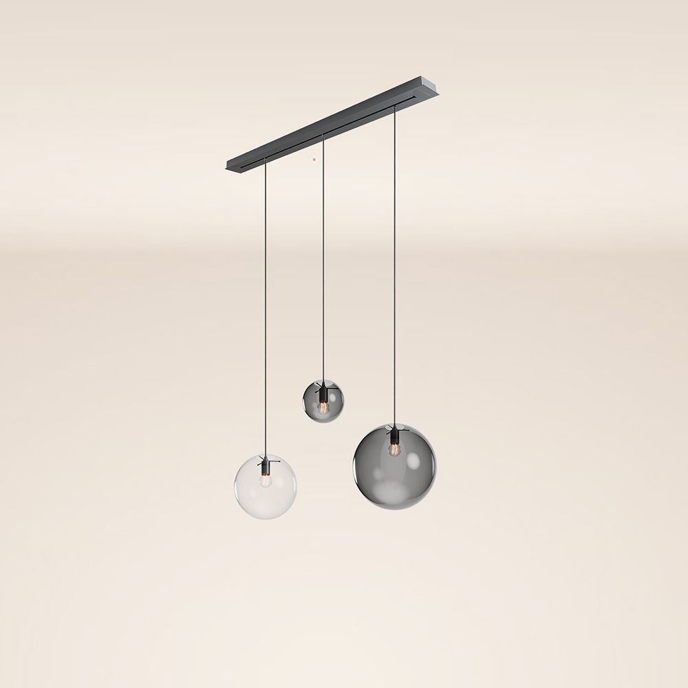 s.luce Orb tavolo da pranzo lampada a sospensione a 3 luci 120cm Ø 20/30/40