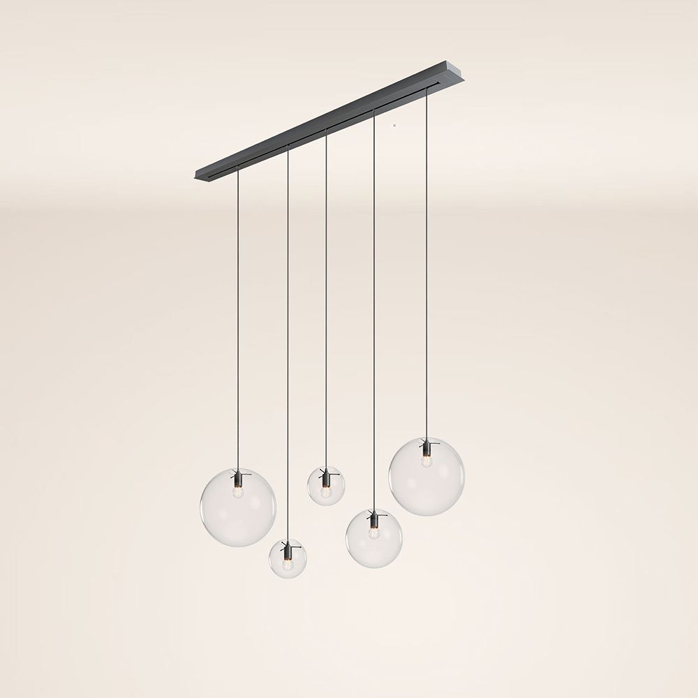 s.luce Orb tavolo da pranzo lampada a sospensione a 5 luci 160cm