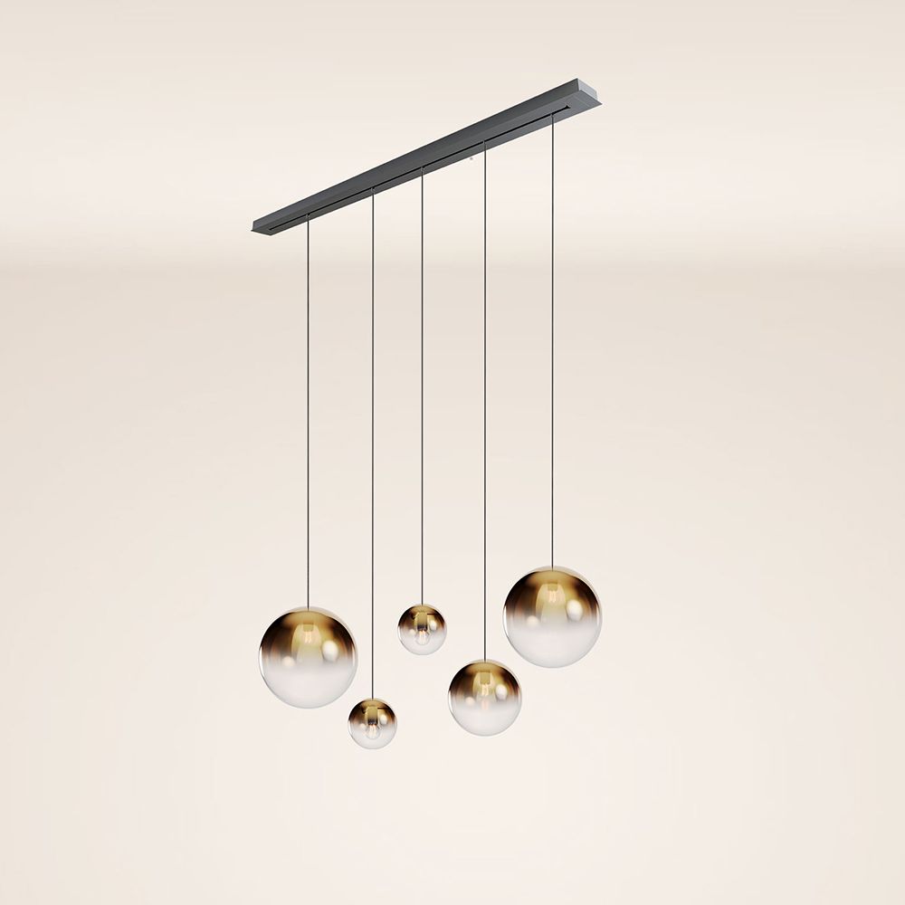 s.luce Orb tavolo da pranzo lampada a sospensione a 5 luci 160cm