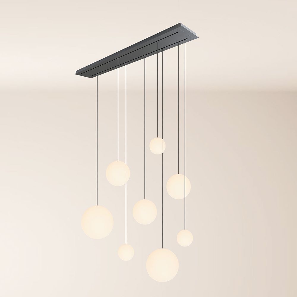 s.luce Orb lampada da tavolo 8 luci 160cm 2 file