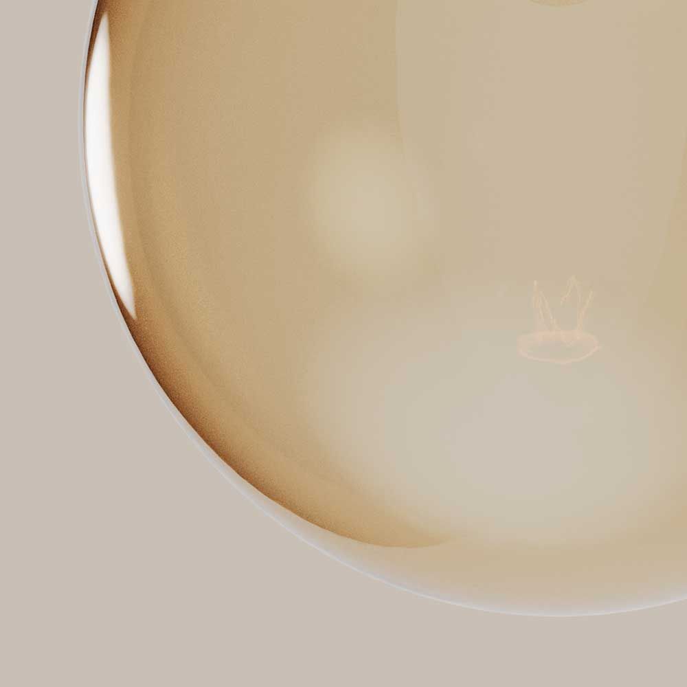 s.luce lampada da terra Orb Poseidon con globo in vetro 175cm